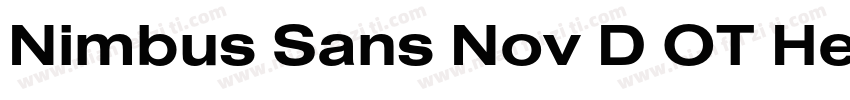 Nimbus Sans Nov D OT Heavy字体转换
